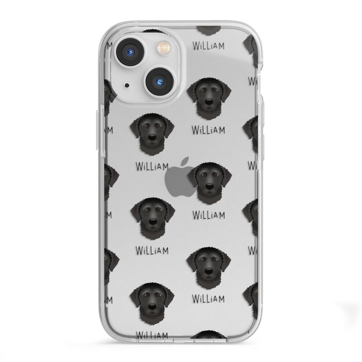 Curly Coated Retriever Icon with Name iPhone 13 Mini TPU Impact Case with White Edges