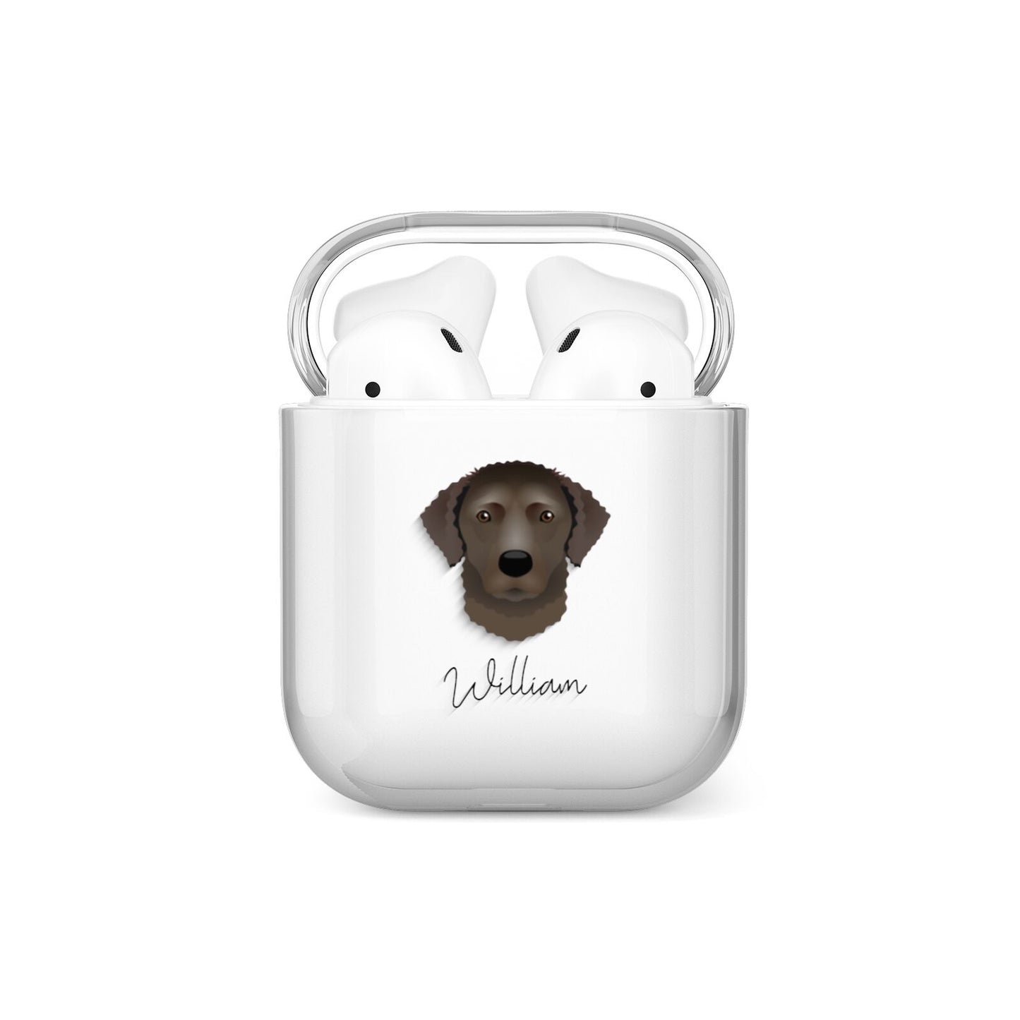 Curly Coated Retriever Personalised AirPods Case