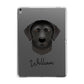 Curly Coated Retriever Personalised Apple iPad Grey Case