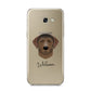 Curly Coated Retriever Personalised Samsung Galaxy A5 2017 Case on gold phone