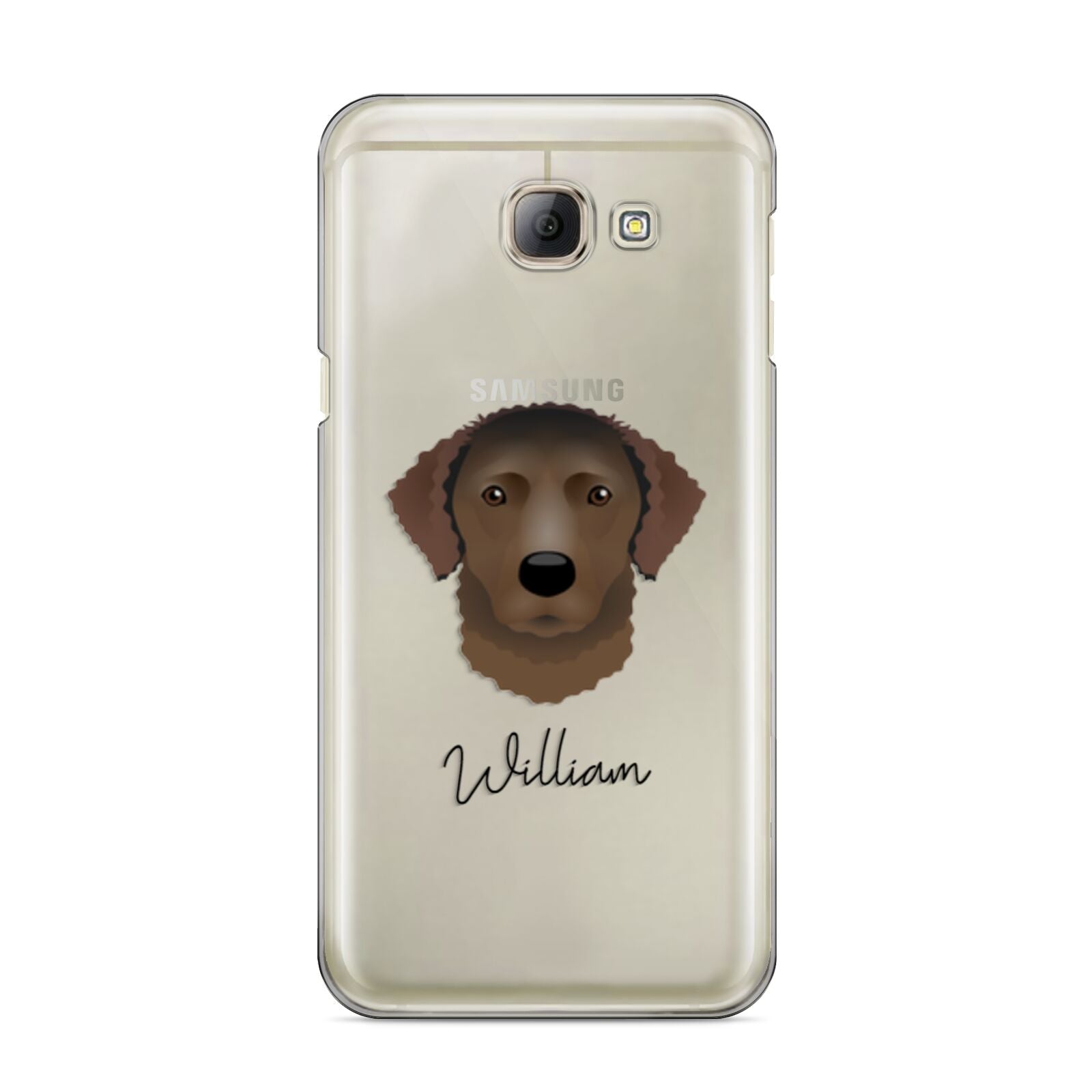 Curly Coated Retriever Personalised Samsung Galaxy A8 2016 Case