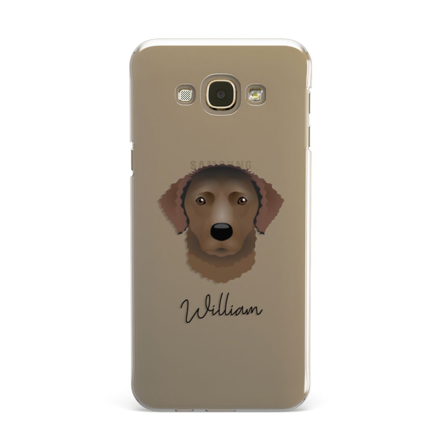 Curly Coated Retriever Personalised Samsung Galaxy A8 Case