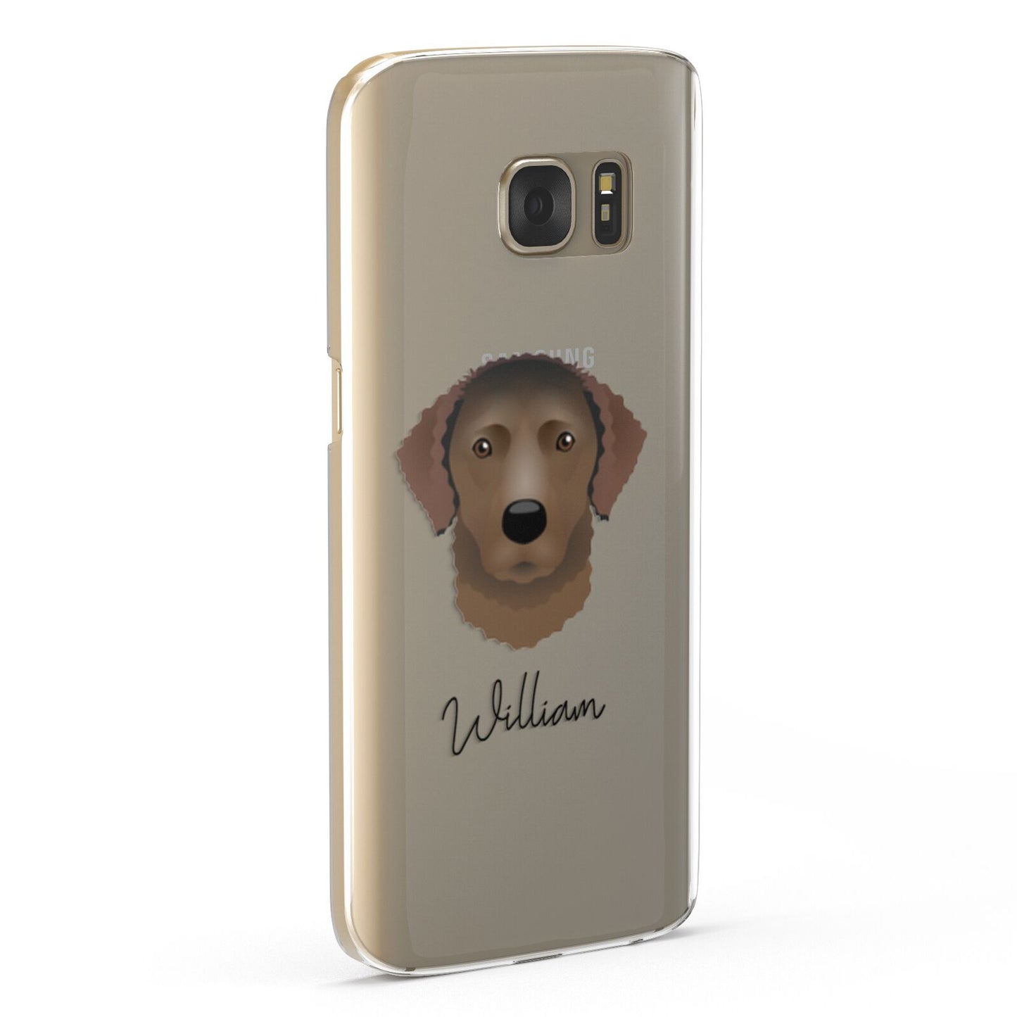 Curly Coated Retriever Personalised Samsung Galaxy Case Fourty Five Degrees
