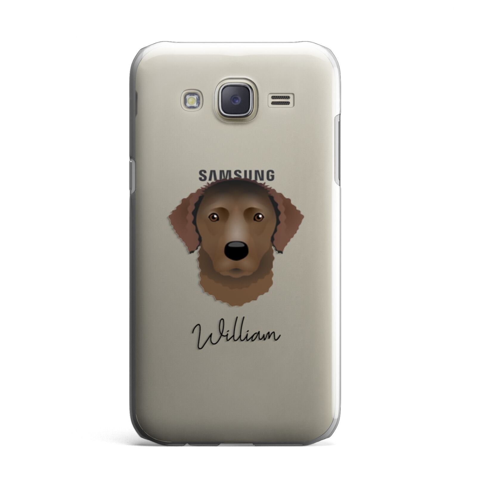 Curly Coated Retriever Personalised Samsung Galaxy J7 Case