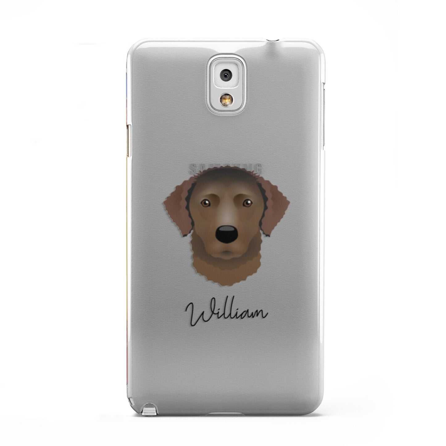 Curly Coated Retriever Personalised Samsung Galaxy Note 3 Case