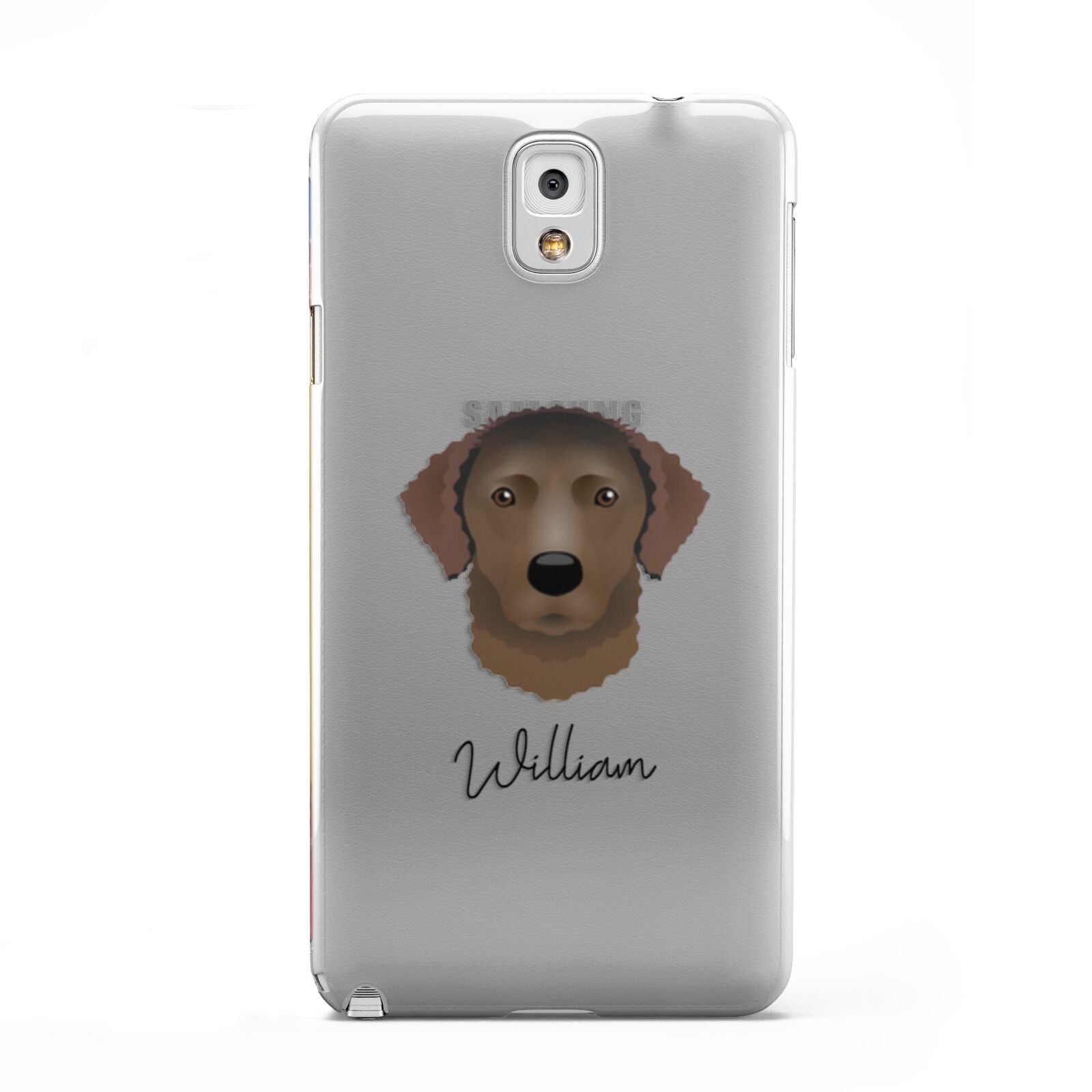 Curly Coated Retriever Personalised Samsung Galaxy Note 3 Case