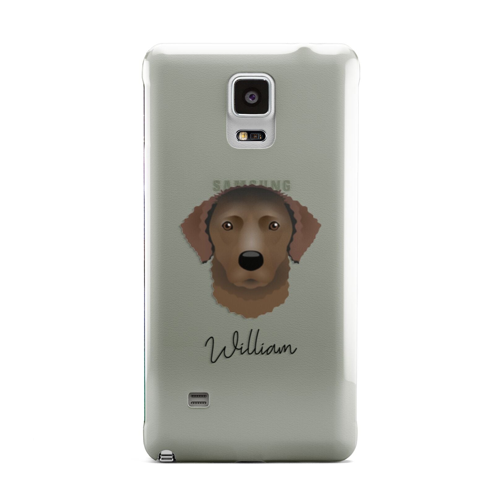 Curly Coated Retriever Personalised Samsung Galaxy Note 4 Case