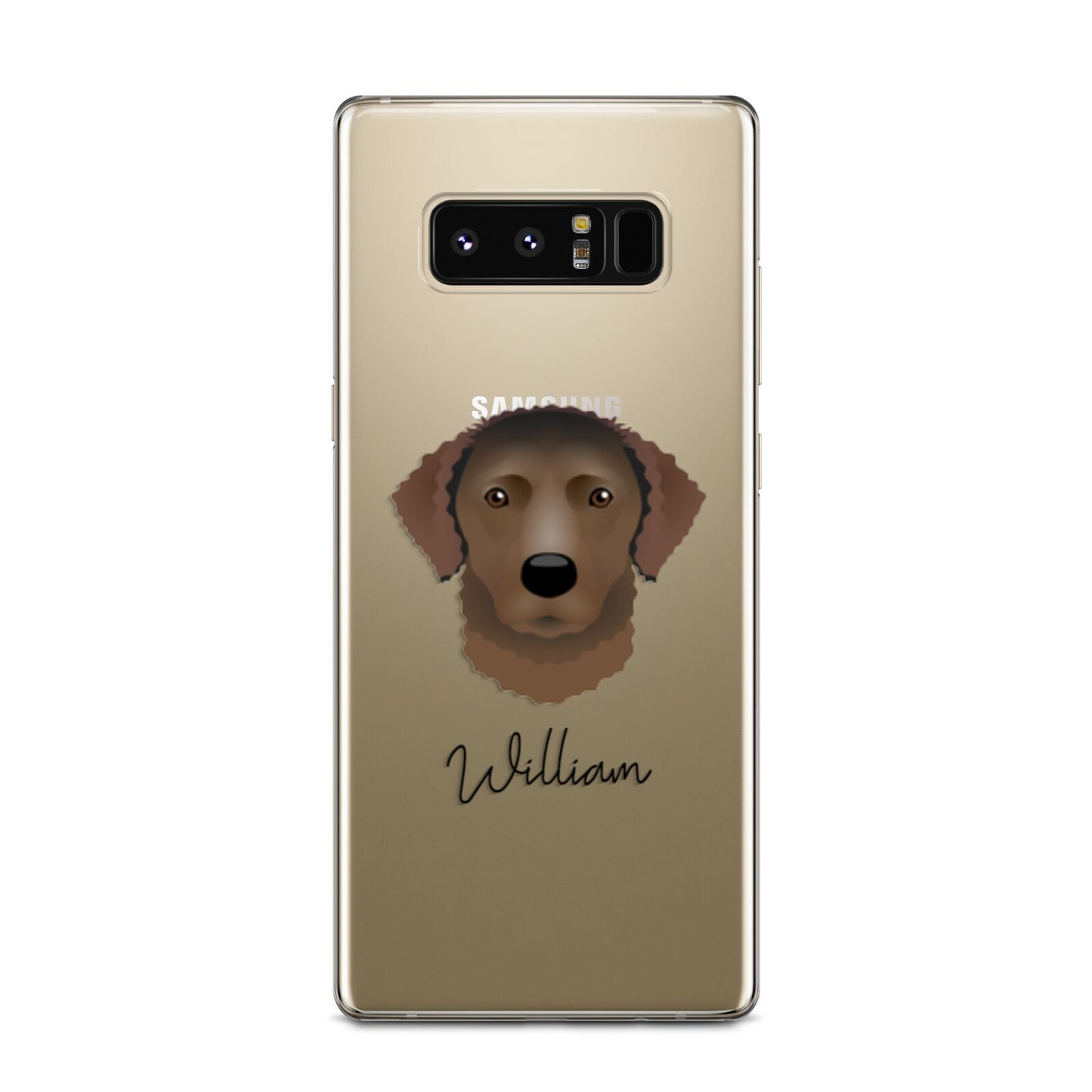 Curly Coated Retriever Personalised Samsung Galaxy Note 8 Case