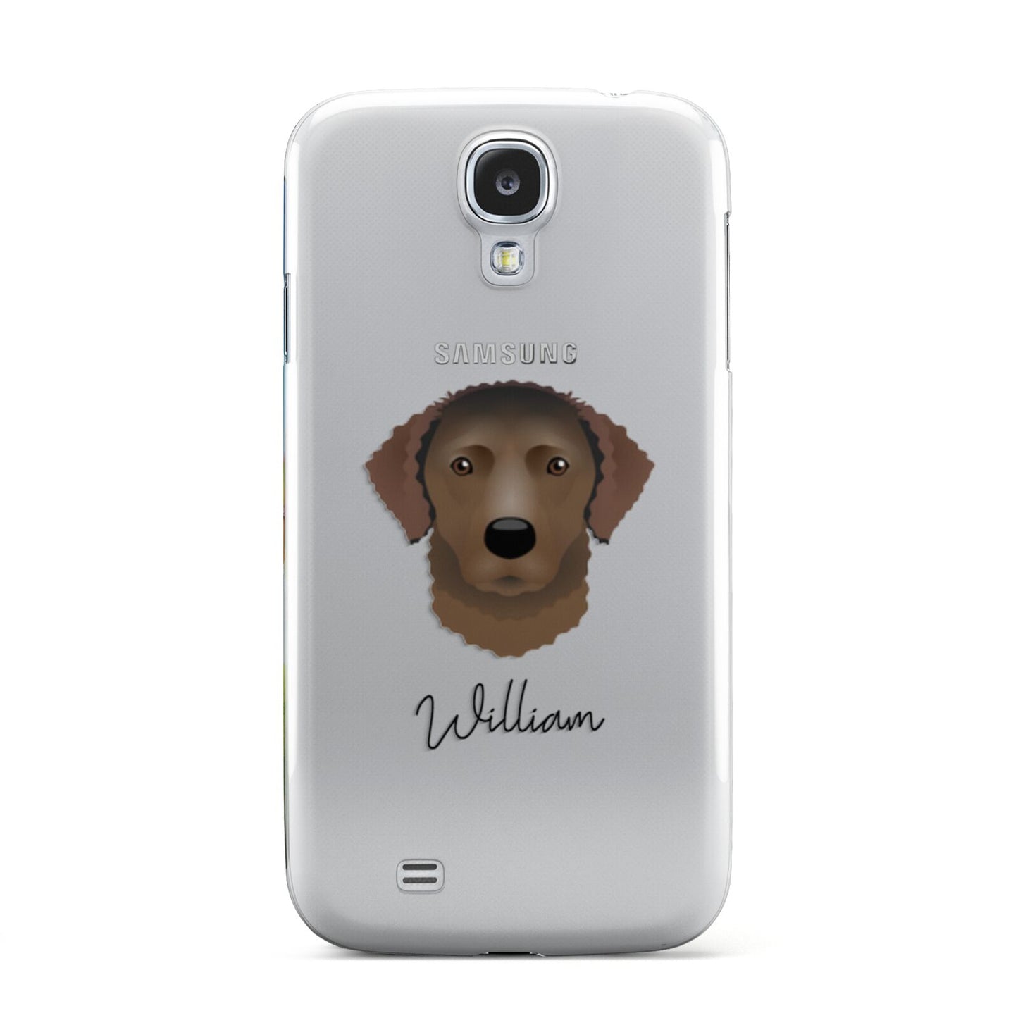 Curly Coated Retriever Personalised Samsung Galaxy S4 Case