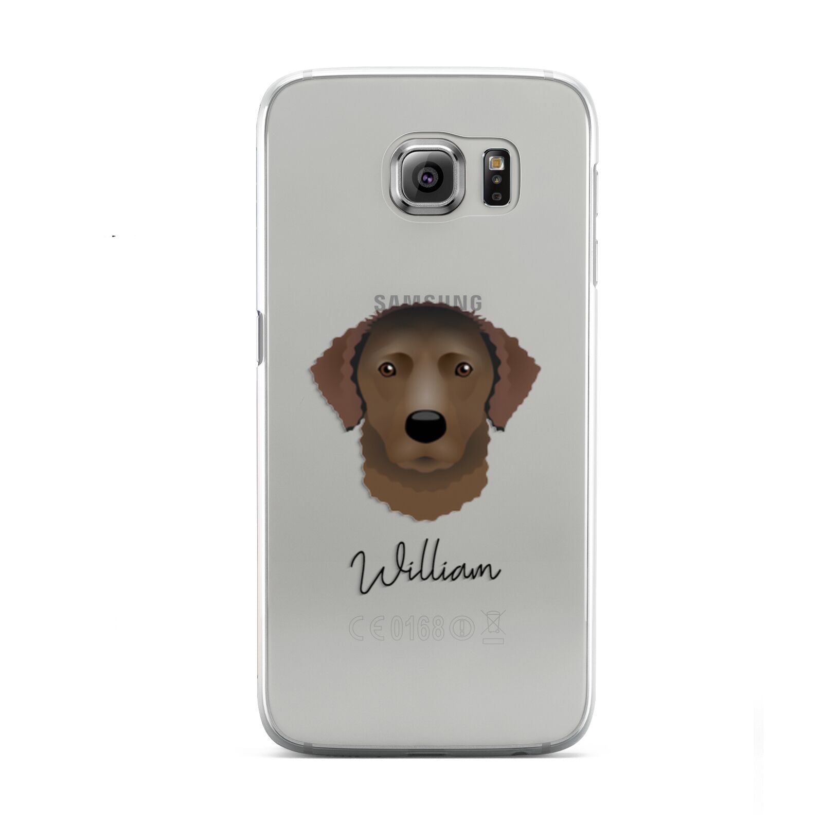 Curly Coated Retriever Personalised Samsung Galaxy S6 Case