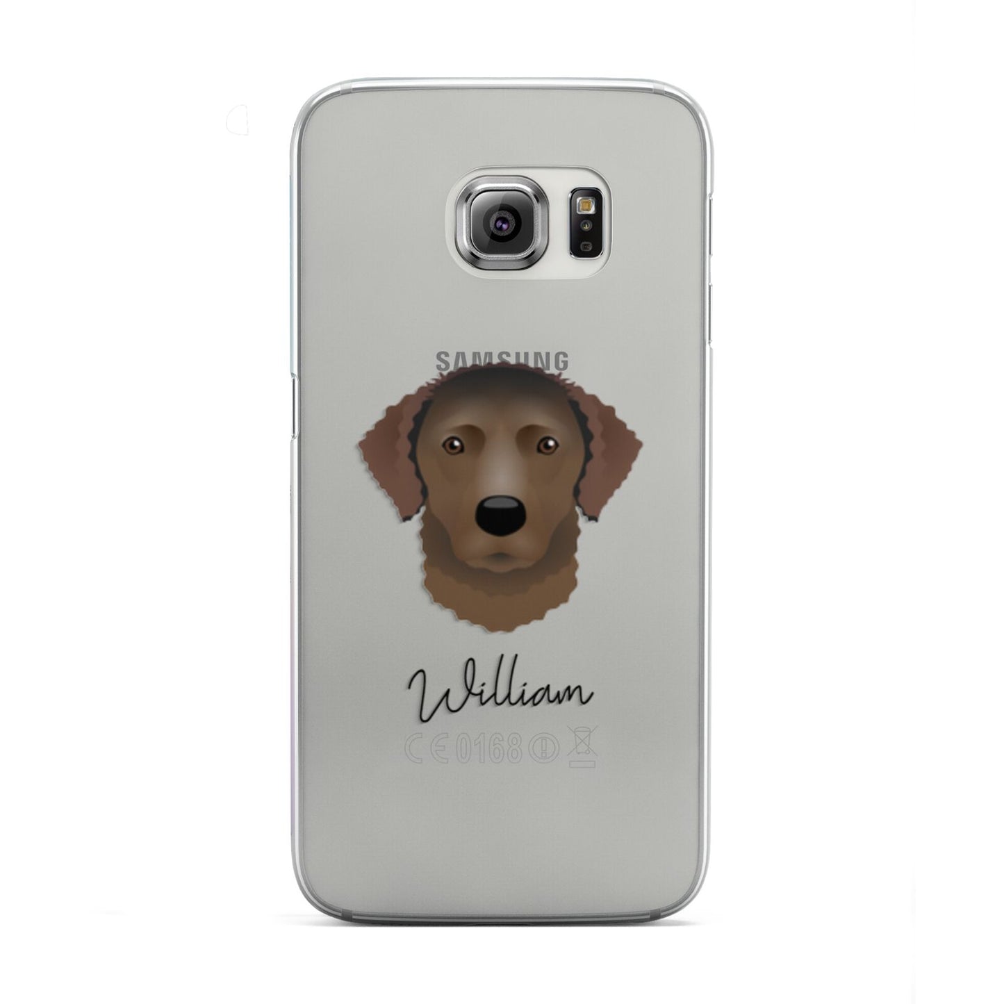 Curly Coated Retriever Personalised Samsung Galaxy S6 Edge Case