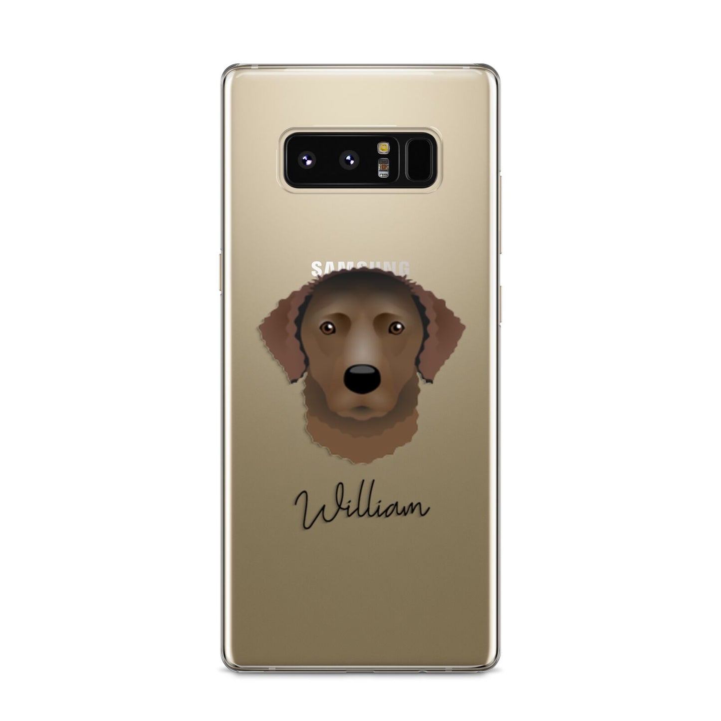 Curly Coated Retriever Personalised Samsung Galaxy S8 Case