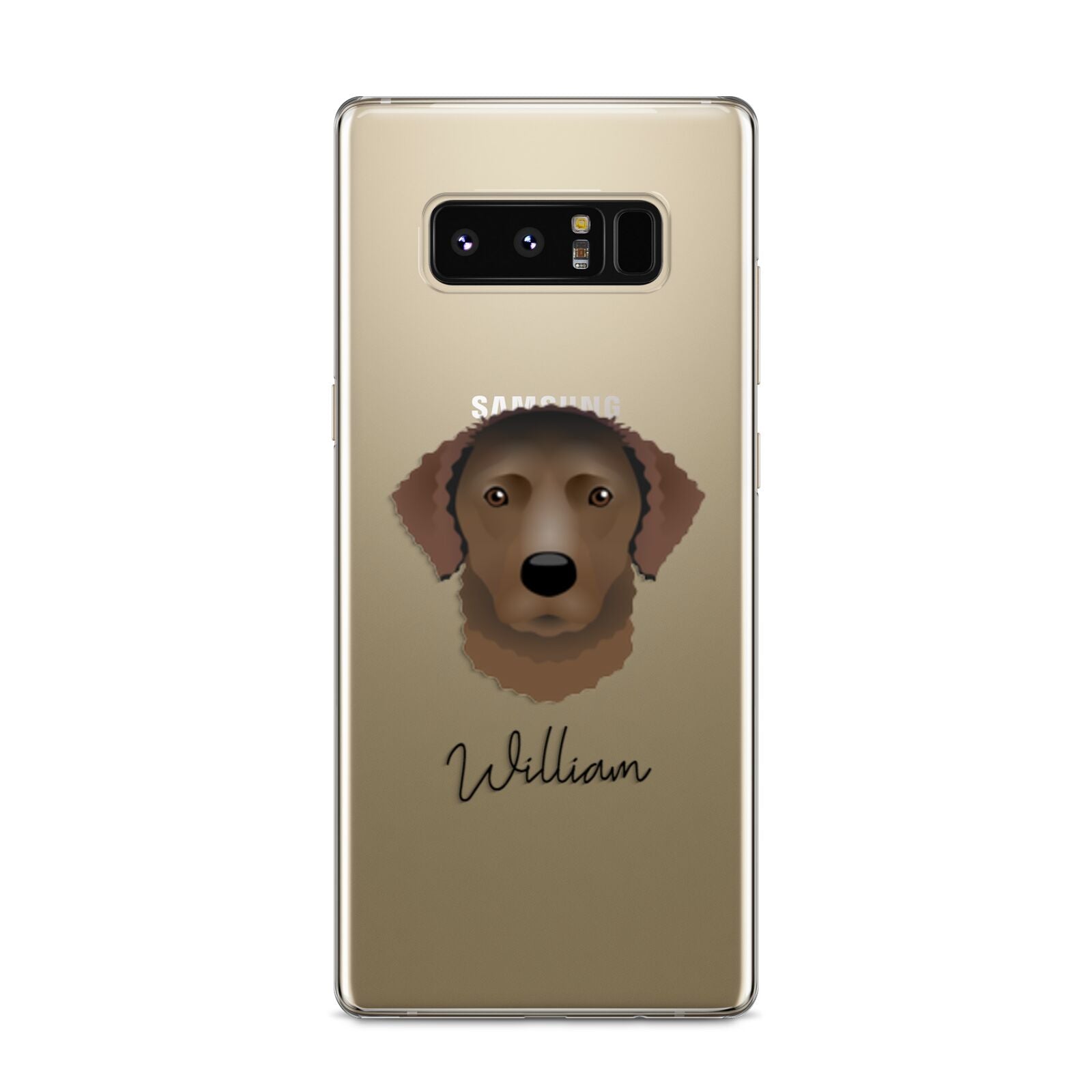 Curly Coated Retriever Personalised Samsung Galaxy S8 Case