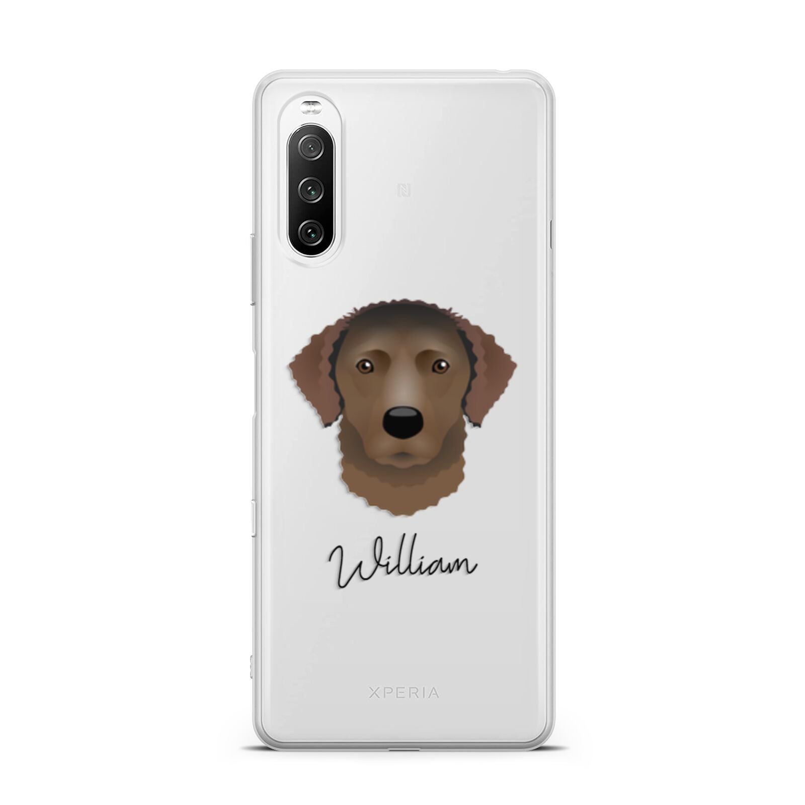 Curly Coated Retriever Personalised Sony Xperia 10 III Case