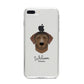 Curly Coated Retriever Personalised iPhone 8 Plus Bumper Case on Silver iPhone