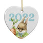 Custom 1st Easter Heart Decoration Back Image