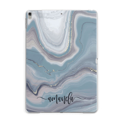 Custom Agate Apple iPad Silver Case