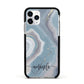 Custom Agate Apple iPhone 11 Pro in Silver with Black Impact Case