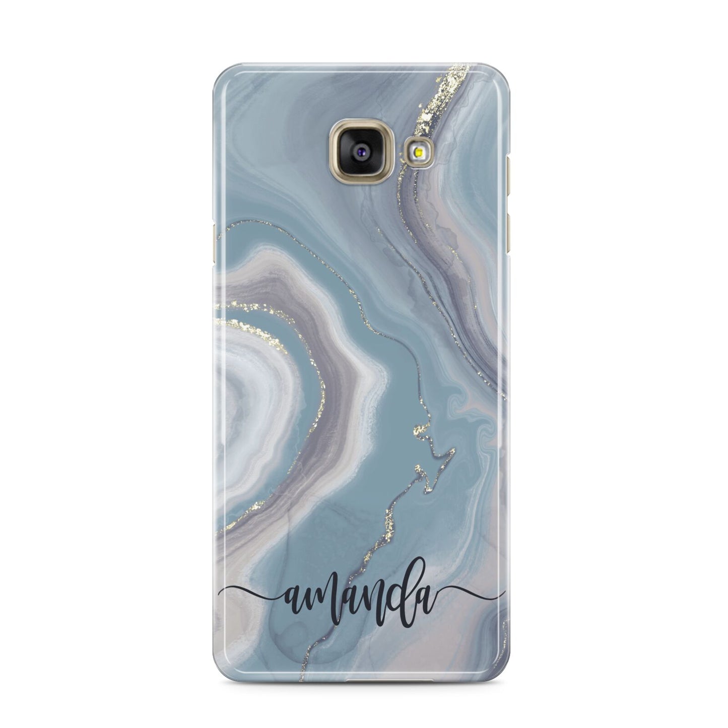 Custom Agate Samsung Galaxy A3 2016 Case on gold phone