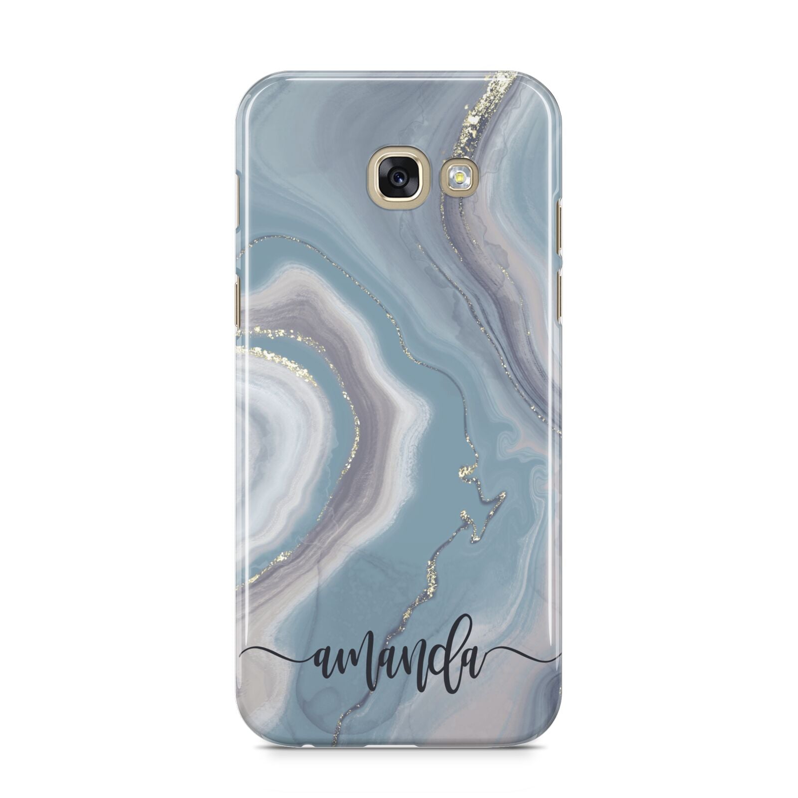Custom Agate Samsung Galaxy A5 2017 Case on gold phone