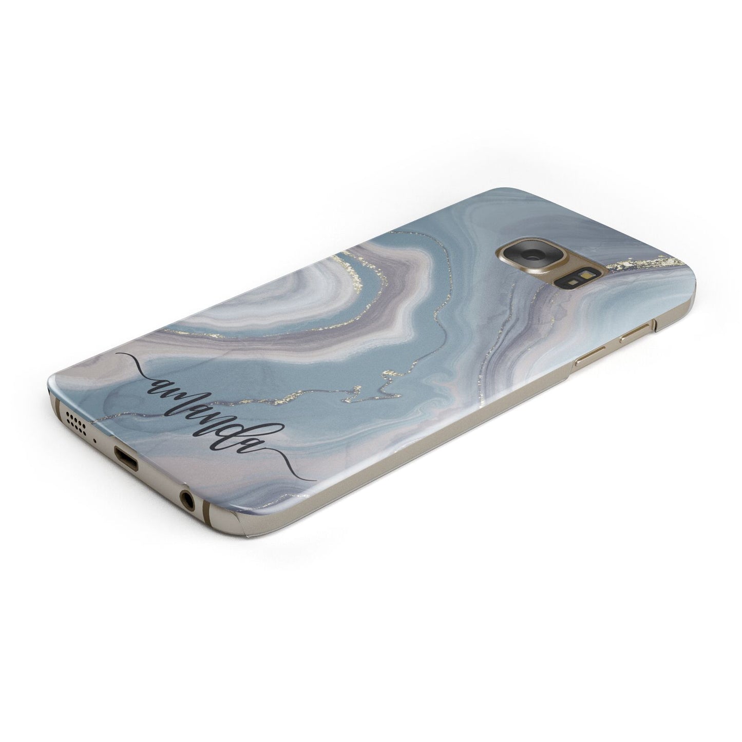 Custom Agate Samsung Galaxy Case Bottom Cutout