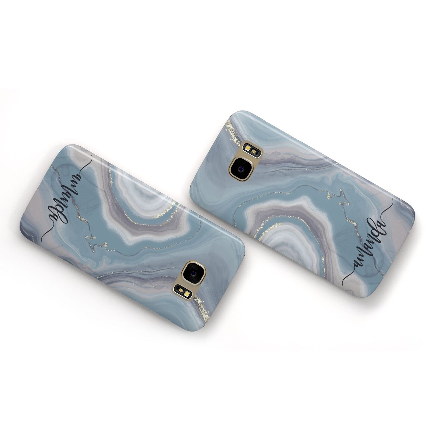 Custom Agate Samsung Galaxy Case Flat Overview