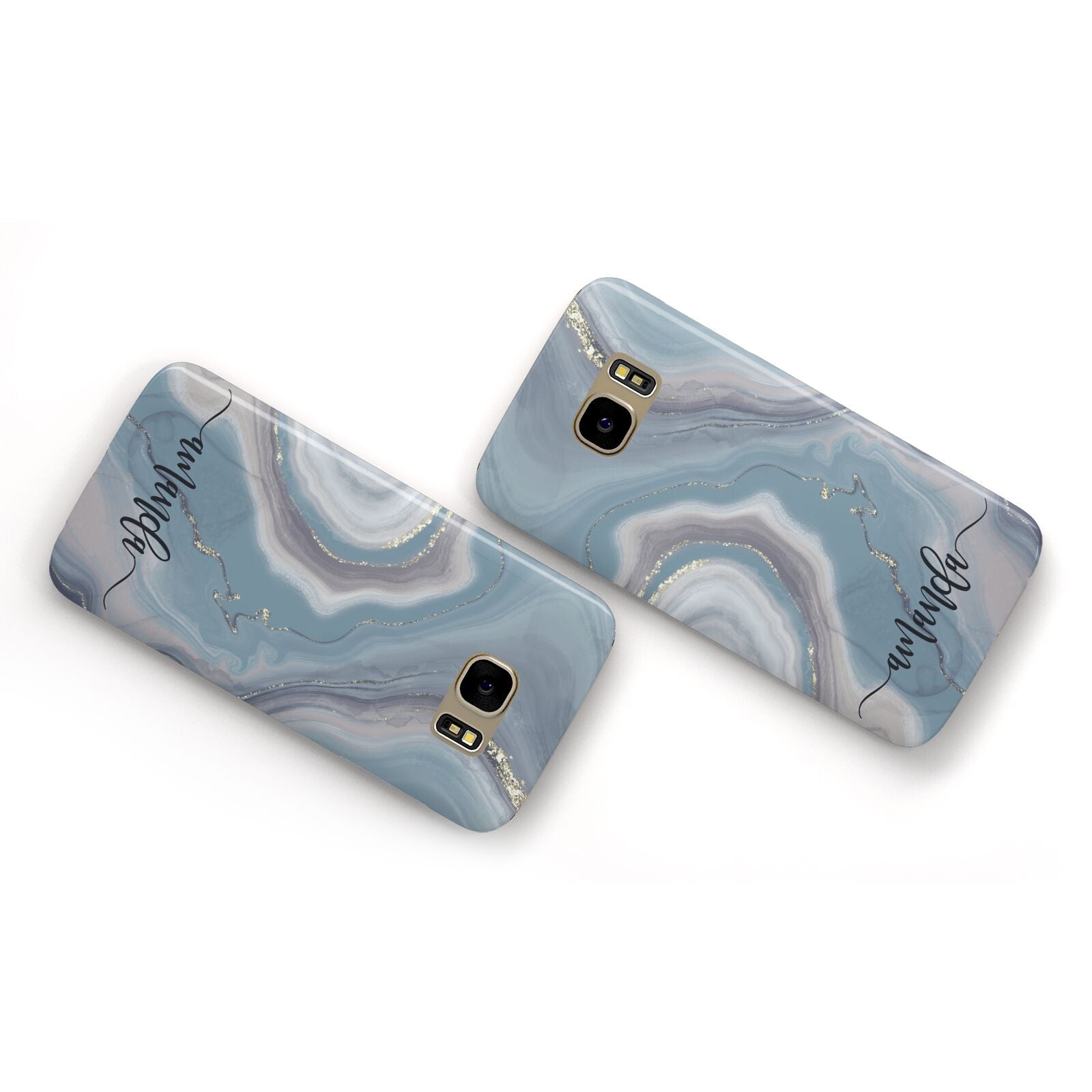 Custom Agate Samsung Galaxy Case Flat Overview