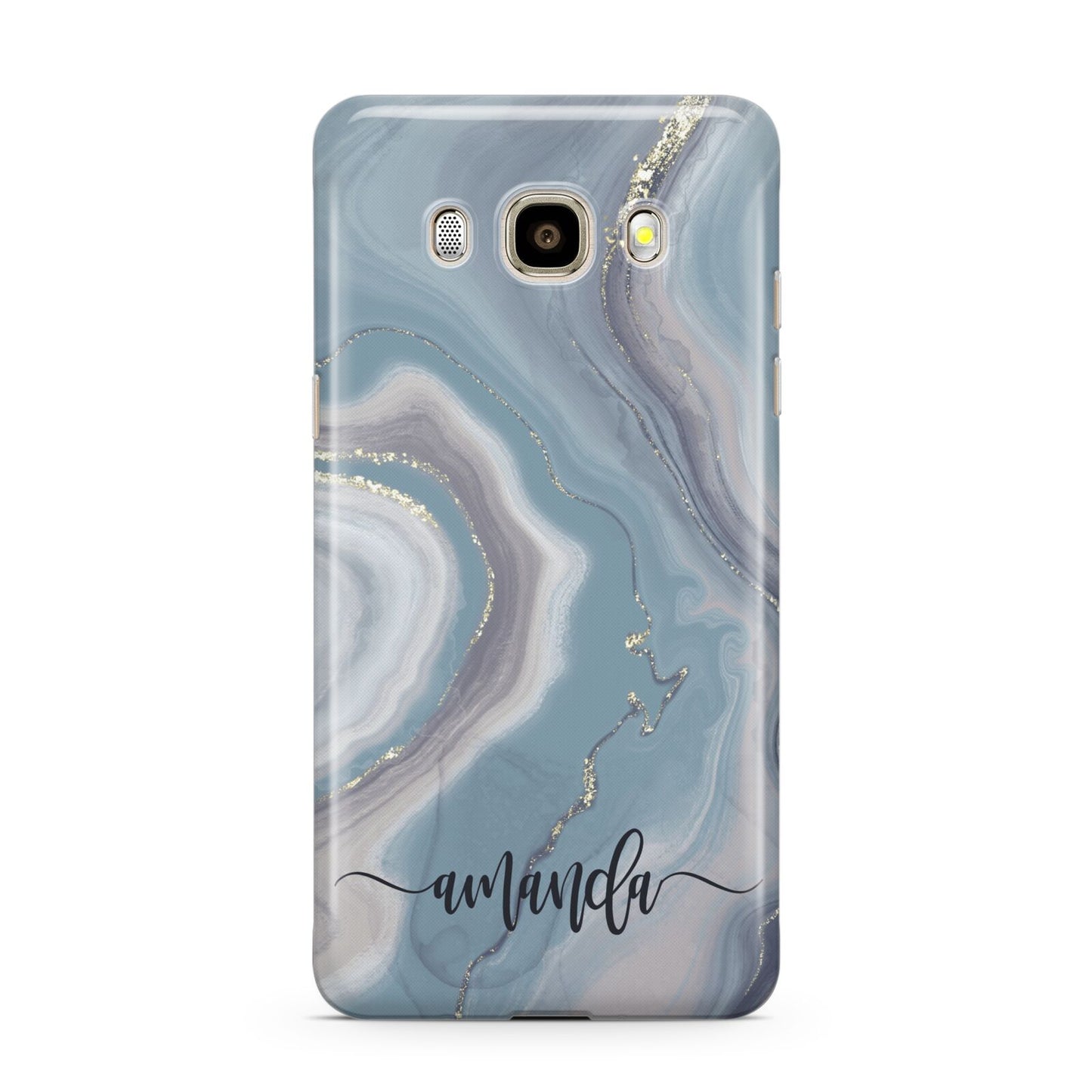 Custom Agate Samsung Galaxy J7 2016 Case on gold phone