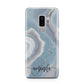 Custom Agate Samsung Galaxy S9 Plus Case on Silver phone