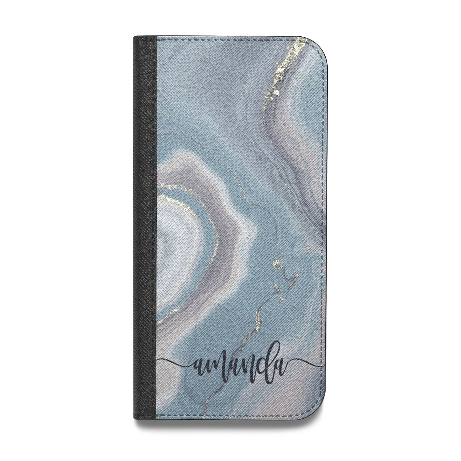 Custom Agate Vegan Leather Flip Samsung Case