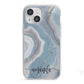 Custom Agate iPhone 13 Mini TPU Impact Case with White Edges