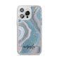 Custom Agate iPhone 14 Pro Max Glitter Tough Case Silver