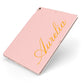 Custom Apple iPad Case on Rose Gold iPad Side View