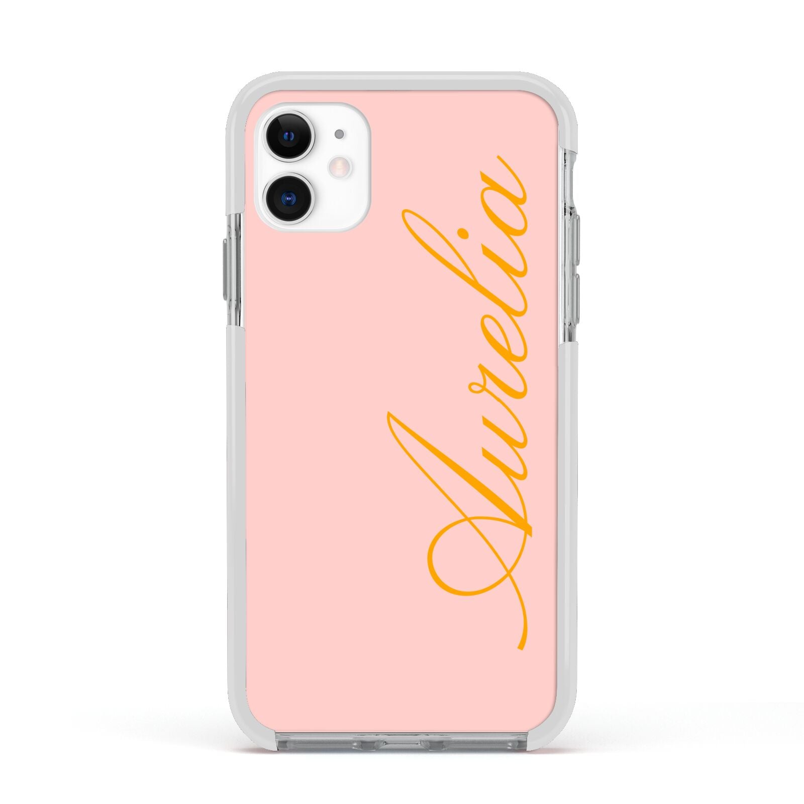 Custom Apple iPhone 11 in White with White Impact Case