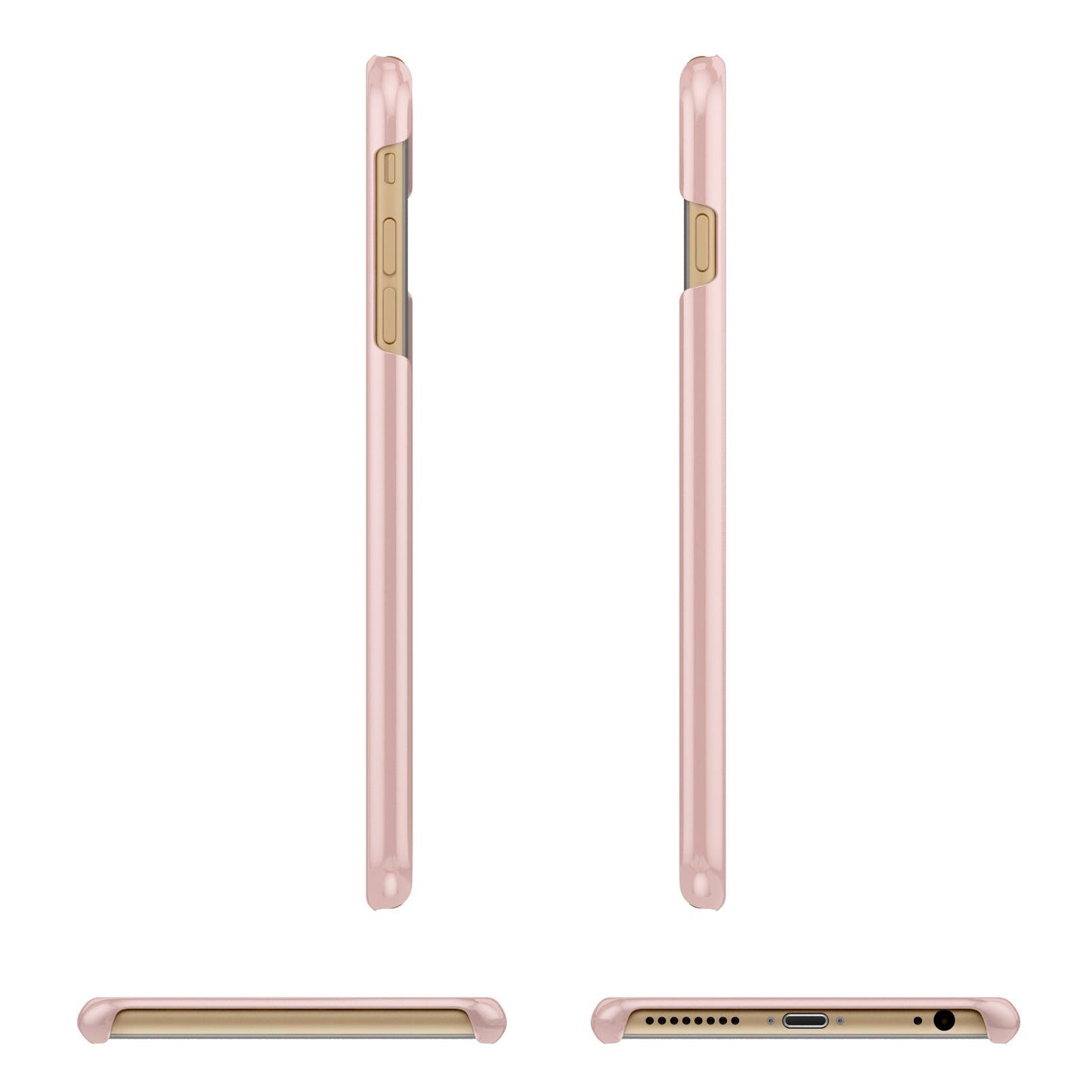 Custom Apple iPhone 6 Plus 3D Wrap Snap Case Angled Images