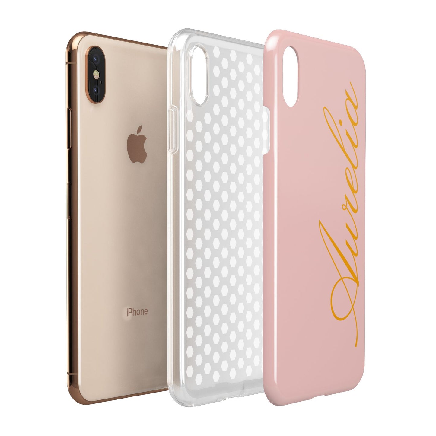 Custom Apple iPhone Xs Max 3D Tough Case Expanded View