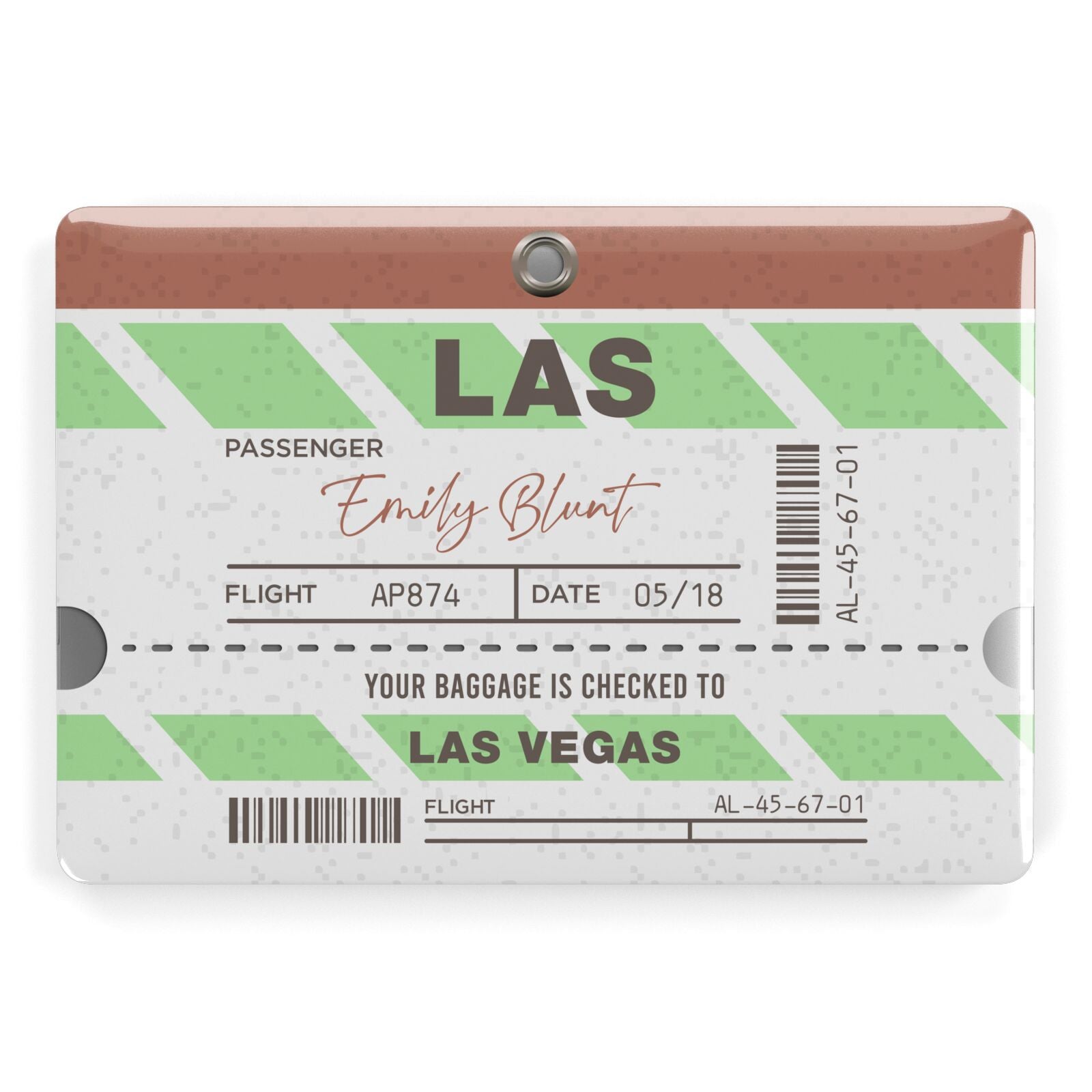 Custom Baggage Tag Apple MacBook Case