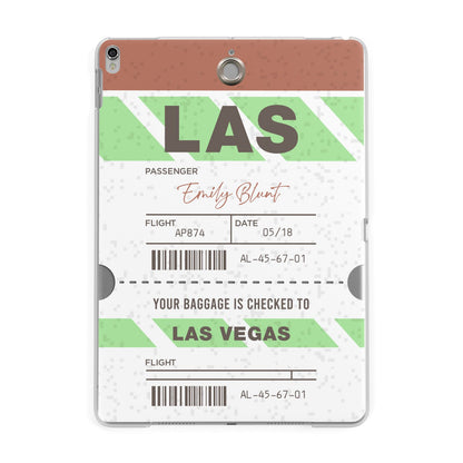 Custom Baggage Tag Apple iPad Silver Case