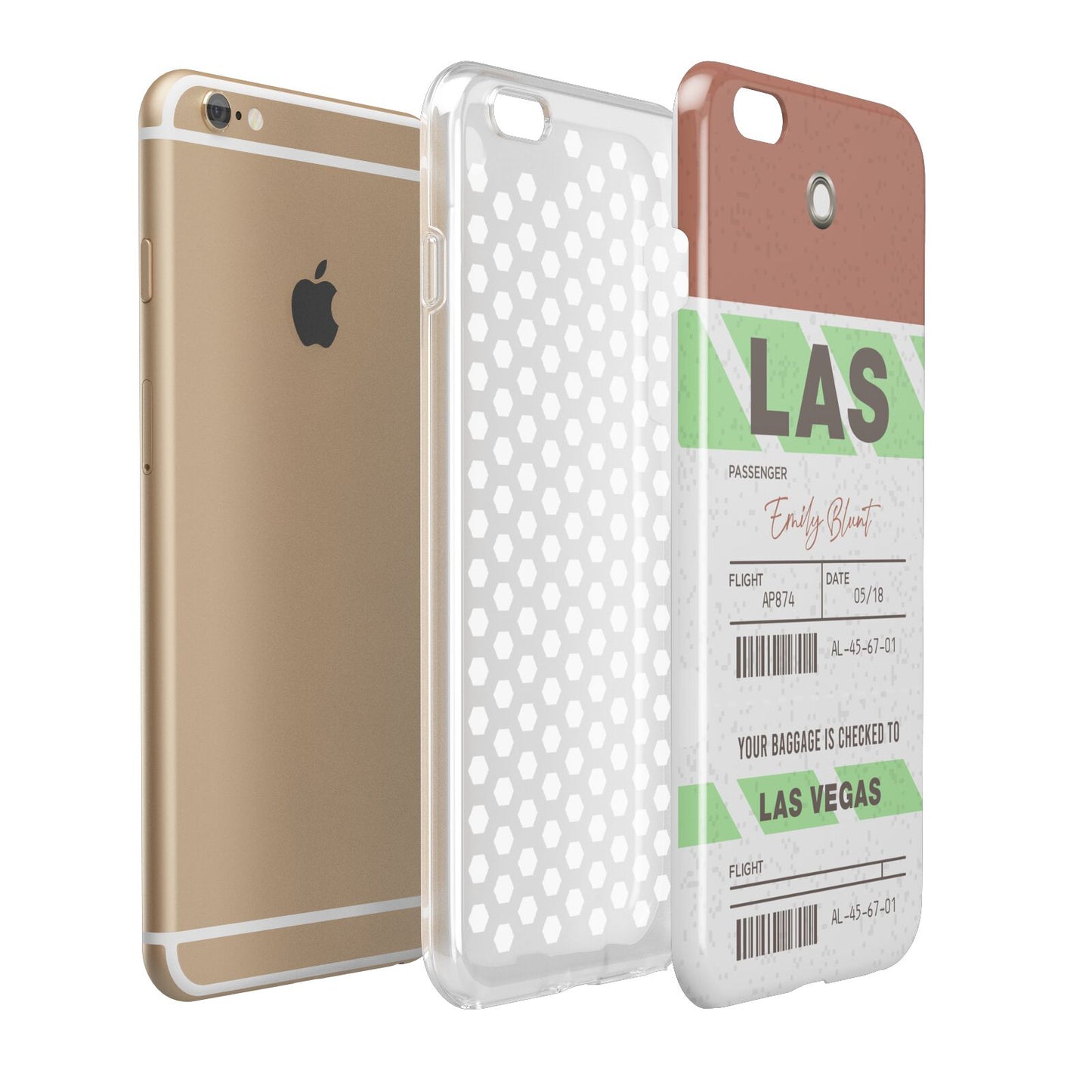 Custom Baggage Tag Apple iPhone 6 Plus 3D Tough Case Expand Detail Image