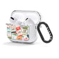 Custom Baggage Tag Collage AirPods Clear Case 3rd Gen Side Image