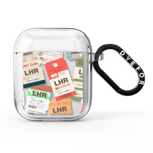 Custom Baggage Tag Collage AirPods Case