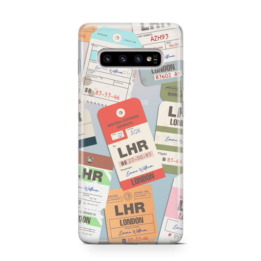 Custom Baggage Tag Collage Protective Samsung Galaxy Case