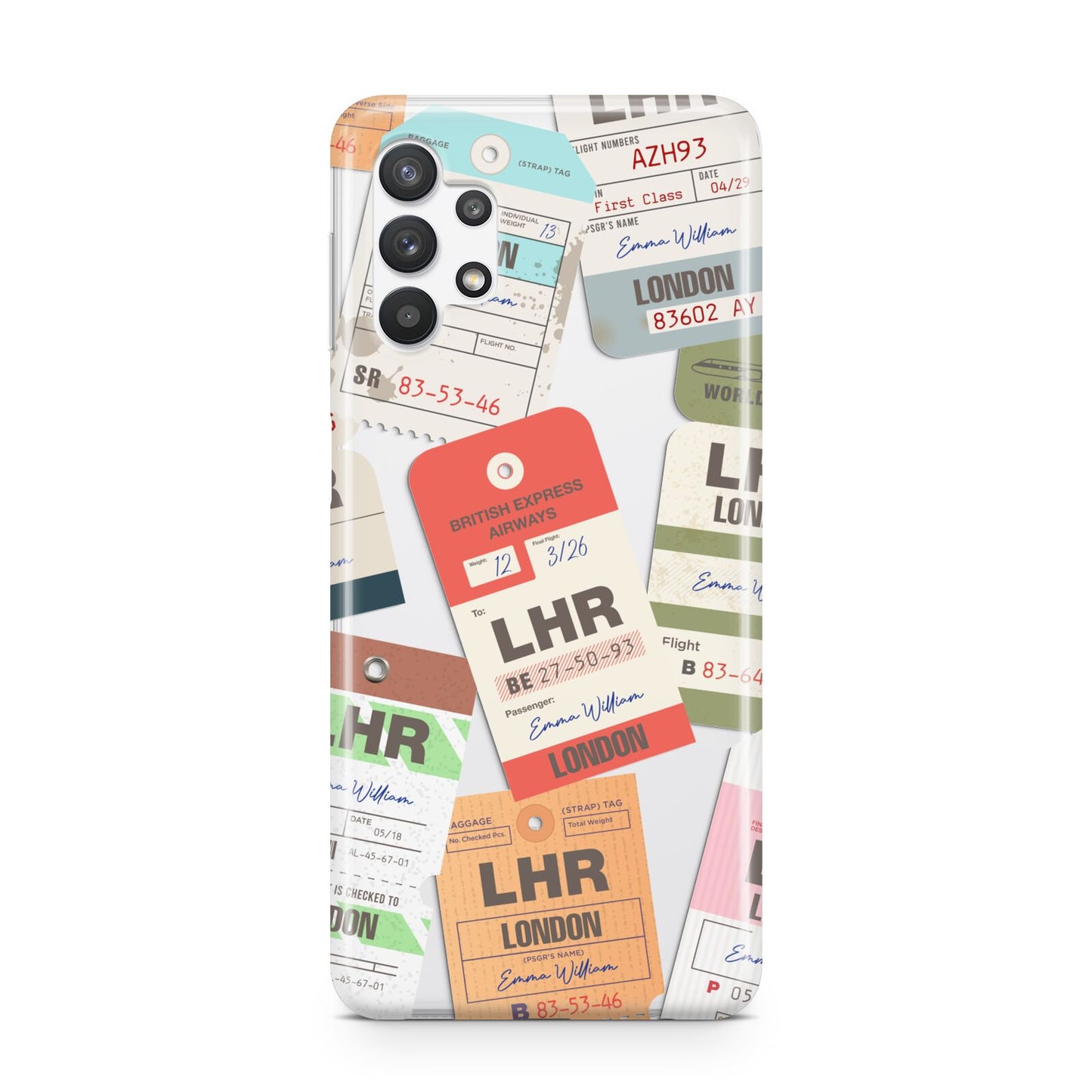 Custom Baggage Tag Collage Samsung A32 5G Case