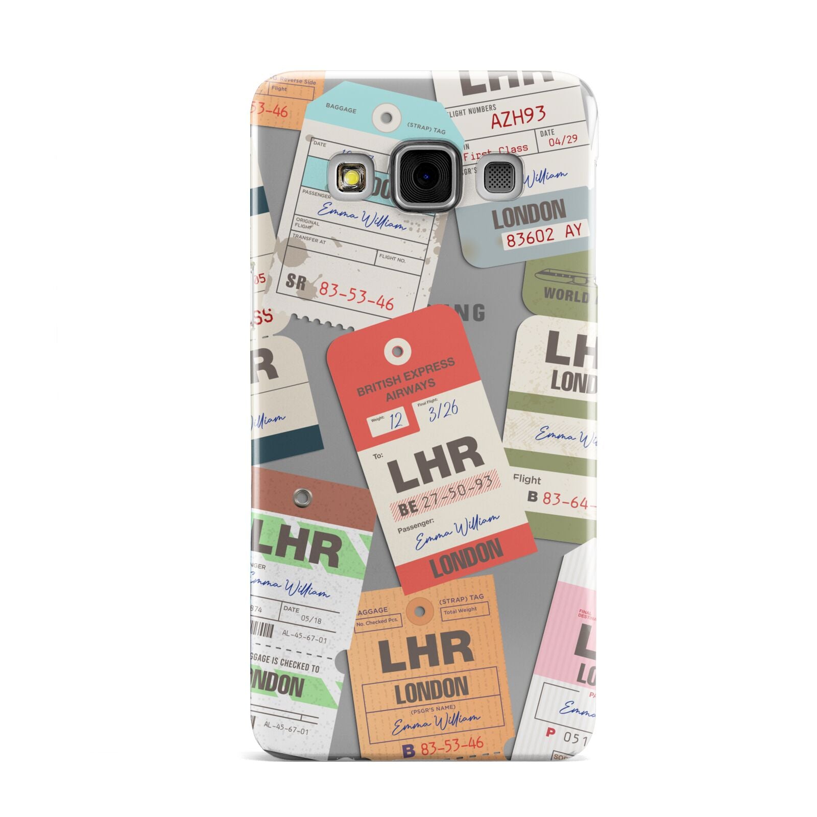 Custom Baggage Tag Collage Samsung Galaxy A3 Case