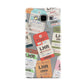 Custom Baggage Tag Collage Samsung Galaxy A5 Case