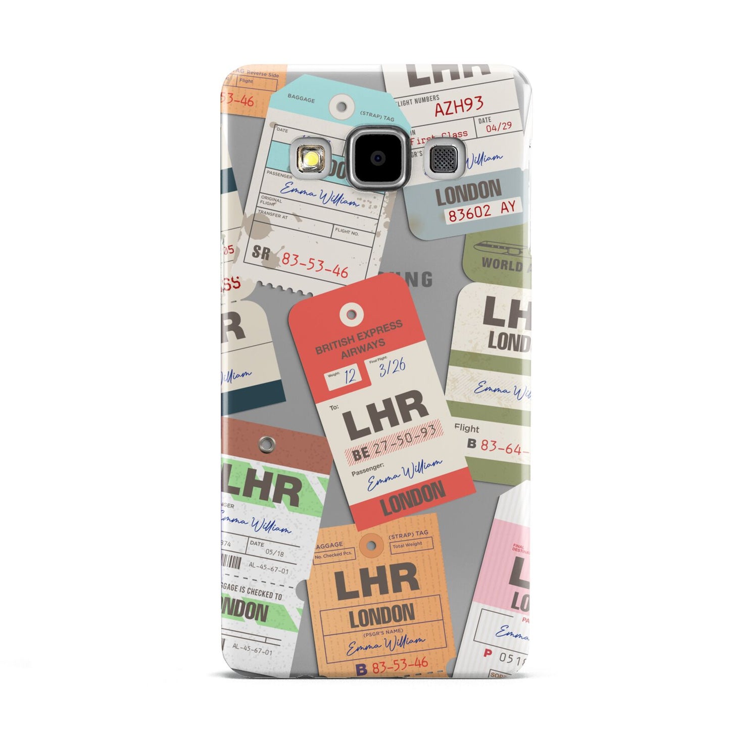 Custom Baggage Tag Collage Samsung Galaxy A5 Case