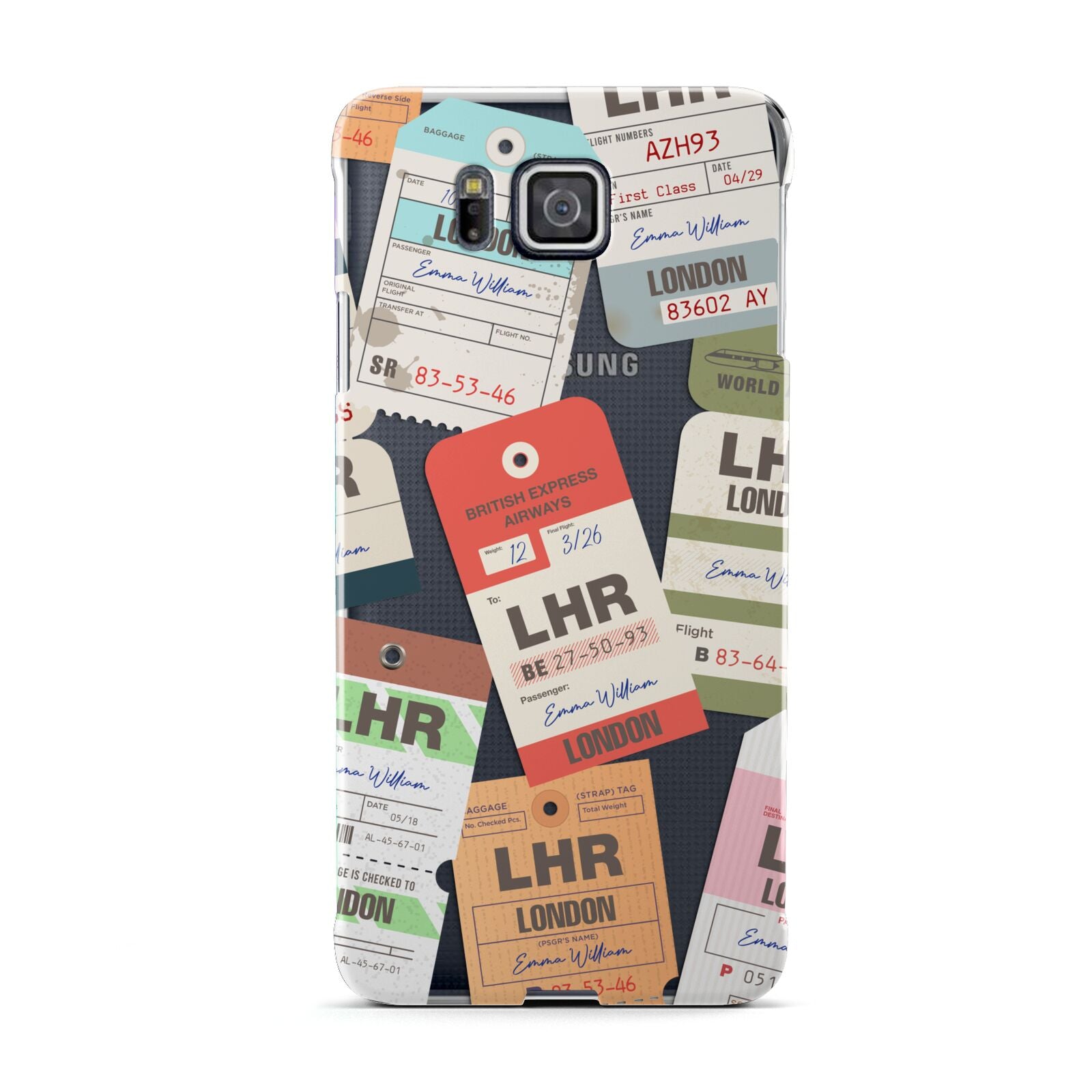 Custom Baggage Tag Collage Samsung Galaxy Alpha Case
