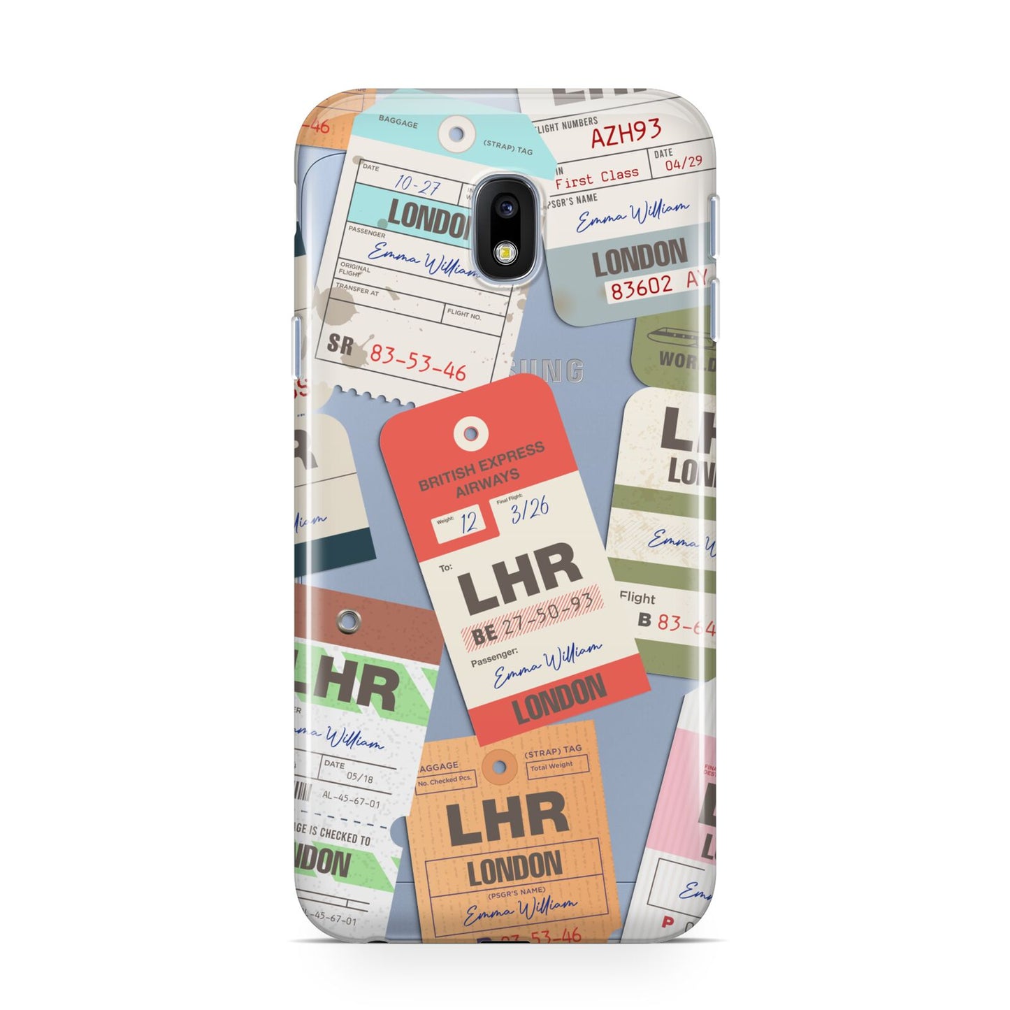 Custom Baggage Tag Collage Samsung Galaxy J3 2017 Case