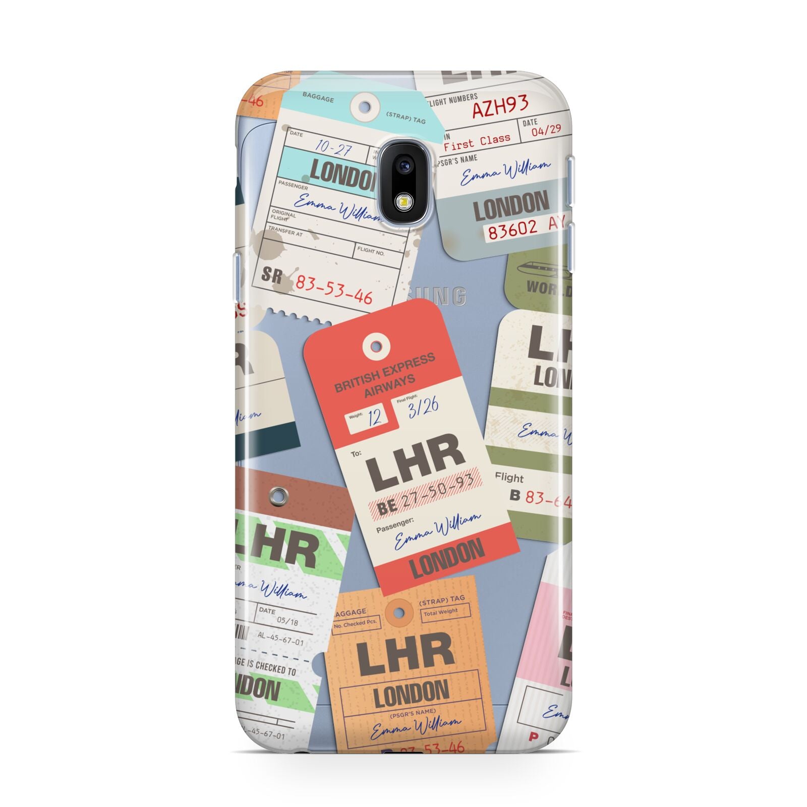 Custom Baggage Tag Collage Samsung Galaxy J3 2017 Case