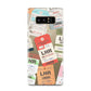 Custom Baggage Tag Collage Samsung Galaxy Note 8 Case